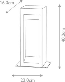 Elstead Lighting Parkstone PARKSTONE-BOL-B Állólámpa 1x6W/LED IP55