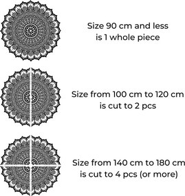 Fából készült mandala a falon | PERKO