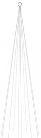 karácsonyfa zászlórúdon 310 színes LED-del 300 cm