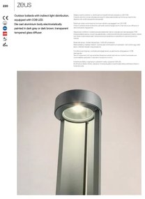 Redo 90366 - LED kültéri lámpa ZEUS LED/11,5W/230V 3000K 75 cm IP54 barna