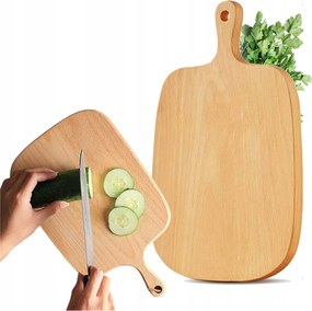 Fából Készült Vágódeszka 33x20 cm konyhai tartóval Tálaló tálca