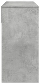 betonszürke fésülködőasztal tükörrel 80x39x80 cm