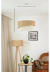 Brilagi - SHINE lógó 1xE27/15W/230V, 50 cm, bézs/krém
