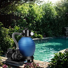 AQUA homokszűrő medencéhez, 10 200 l/h, kék Jurhan