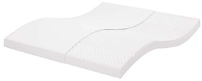 fehér 7 zónás 20 ILD keménységű habmatrac 200 x 210 cm