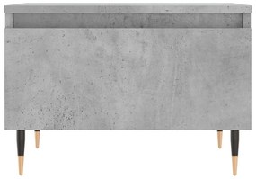 Betonszürke szerelt fa dohányzóasztal 50x46x35 cm