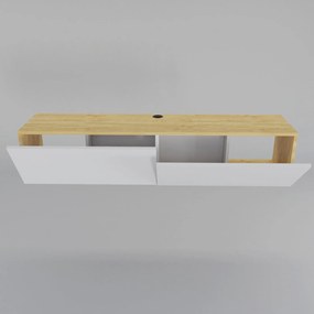 TV szekrény Poling - White, Sapphire