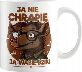 Vaddisznó Mintás Bögre Horkoló Férjnek Vicces Ajándék Bögre 330 ML