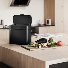 Matt fekete komposztálható hulladék gyűjtő 4 l – simplehuman