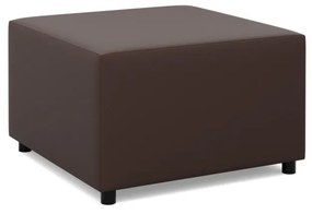 Panama puff, műbőr, 70x70, barna