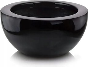 Üvegszálas kaspó fekete fényes Polnix 32x60x32 cm Polnix 95.041.60