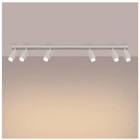 Krémszínű spotlámpa 6x117 cm Etna – Sollux
