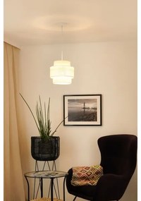 Brilagi - SPACE YUTE lógó 1xE27/15W/230V, 25 cm, krémfehér