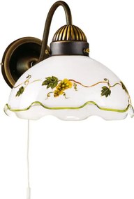 Kolarz 731.61.110 - Fali lámpa NONNA 1xE27/75W/230V bordó