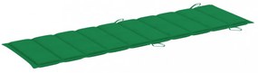 zöld oxford szövet napozóágy párna 186 x 58 x 3 cm