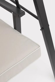 Antracitszürke-bézs fém kerti hintaágy Taurus – Bizzotto