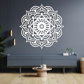 Fából készült mandala a falon festményként | SZIMMETRIA