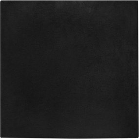 vidaXL Csúszásgátló Műnyúl Szőnyeg Olite Fekete 120 x 120 cm