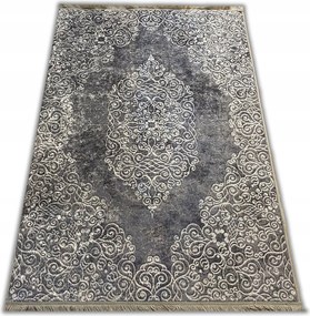 Sötétkék Szőnyeg Különböző Minták 80X150 Puha Könnyű