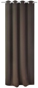 vidaXL barna sötétítőfüggöny fém függönykarikákkal 270 x 245 cm