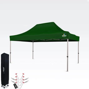 Kerti partysátor 3x4,5 m: Az Ön kuckója a pihenéshez és az ünneplésekhez - falak nélkül - Zöld