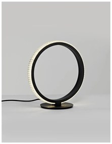 Nova Luce asztali lámpa, fekete, 3000K melegfehér, beépített LED, 1x11W, 536 lm, 9481095