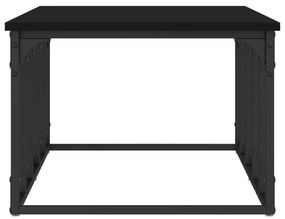 Fekete szerelt fa dohányzóasztal 100 x 50 x 35,5 cm