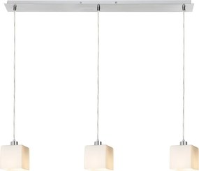 RENDL DADOS III 80 závěsná opálové sklo/chrom 230V LED E27 3x11W