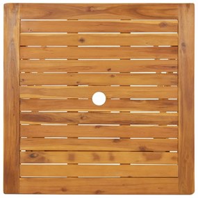 tömör akácfa összecsukható kerti asztal 70 x 70 x 75 cm