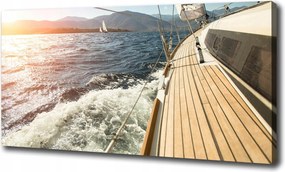 Vászonkép Vitorlás a tengeren 125x50 cm