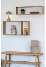 Natúr színű többszintes bambusz fali polc 70 cm Ember – House Nordic