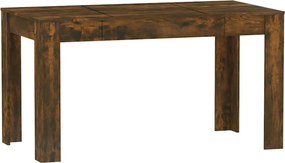 vidaXL füstös tölgy színű szerelt fa étkezőasztal 140 x 74,5 x 76 cm