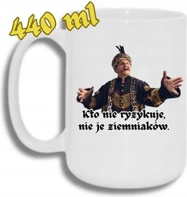 Bögre Fehér Nagy 440ML Vicces Ajándék 1670 Aki Nem Kockáztat