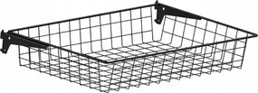 Drótos polcos kosár 600*400*100, fekete Kolchuga