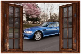 Poszter 60x40 Kék Bmw autó