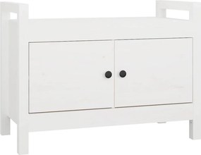 vidaXL fehér tömör fenyőfa előszoba pad 80 x 40 x 60 cm