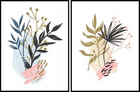 Grafika két poszter kép a nappaliba 2db 50x70