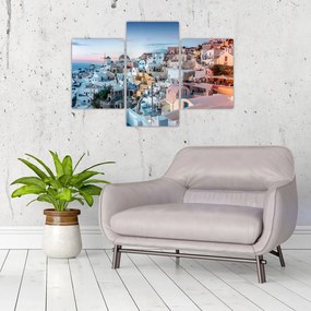 Kép - Alkonyat Santoriniban (90x60 cm)