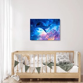 Kép - Űrbálna (üvegen) (70x50 cm)