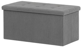 Szürke Kordbársony Tárolós Puff. TAB-472 GREY6