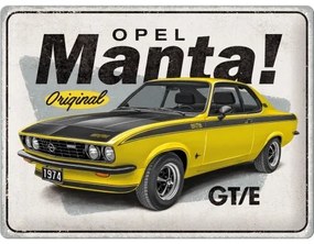 Fém tábla Opel - Manta GT/E, (40 x 30 cm)