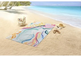 Bársony strandtörölköző 100x180 cm Magic – Good Morning