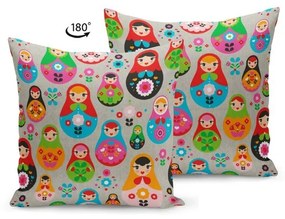 Matryoshka díszpárna, 43 x 43 cm - Kate Louise