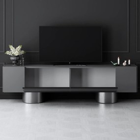 TV szekrény Bohem - Anthracite, Silver