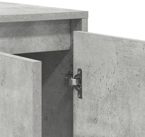 Beton Szürke Oldalszekrény Beton szürke Mérnöki fa 135 x 41 x 75 cm