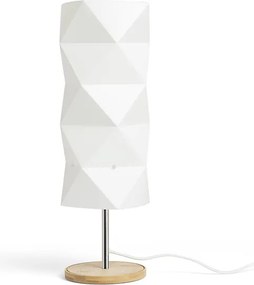 RENDL ZUMBA asztali lámpa fehér PVC/fa/króm 230V LED E14 11W