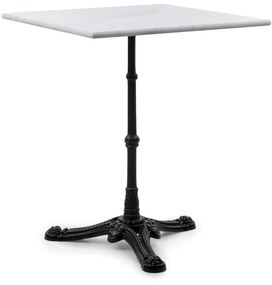 Patras Onyx, bisztró asztal, szecessziós stílus, márvány, 60 x 60 cm, magasság: 72 cm, háromlábú talapzat