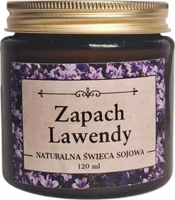 Természetes szójagyertya – Levendula illat 120 ml kézzel készített