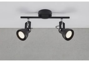 Nordlux - Spotlámpa ASLAK 2xGU10/35W/230V fekete