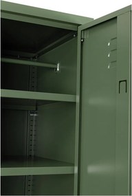 Sötétzöld fém zárható szekrény 80x185x50 cm Cambridge – Yes Everyday